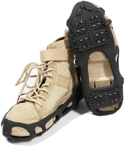 Famanu - Antislip-Schoenspikes, Anti-Slip Schoenspikes, Schoenspikes, Schoenklauwen Voor De Winter, Stijgijzers Voor Schoenen, Schoenspikes Voor Sneeuw, Ijspikes Voor Dames En Heren, Winter, Outdoor