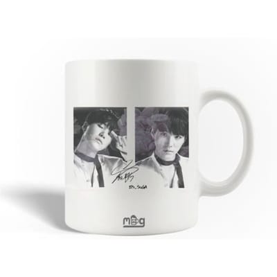 Keramische Mok - BTS - Suga - 30cl - Vaatwasserbestendig - Wit