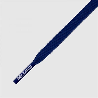 Mr Lacy - Schoenveters - Veters - Skinnies - Plat - Smal - Blauw - veterlengte 120 cm