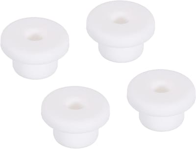 Rubberen Tule Mounts - Doorvoertules Gatpluggen - Kabelbescherming Afscherming - Flexibel Siliconen Materiaal - 16mm Gat Diameter - Wit