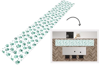 Keukenloper - Loper keuken - Patroon - Huisdieren - Hond - Dier - 300x50 cm - Keukenloper vinyl