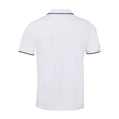 SOLS Unisex Volwassen Palermo Polo Shirt (Wit/Frans Marineblauw)