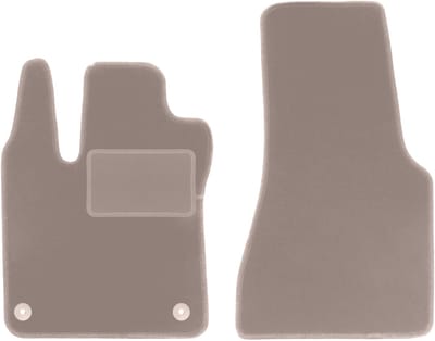 Beige veloursmatten voor: Smart Fortwo III hatchback (2014-2020)