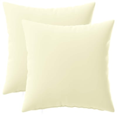 vidaXL - Kussensloop - 2 - pcs - HEERLEN - Crèmekleurig - 30 - x - 30 - cm - Polyester