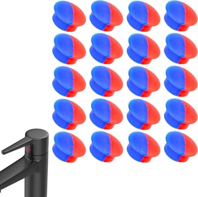 Kraan Indicators - Water Temperatuur - Veilig Gebruik - Duurzaam Siliconen - 20 Stuks - Rood Blauw