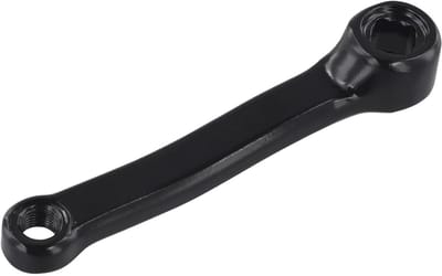 Hometrainer Crank - Fietsonderdeel - Indoor Fietsen - IJzeren Constructie - 127mm Vierkant Gat - Zwart