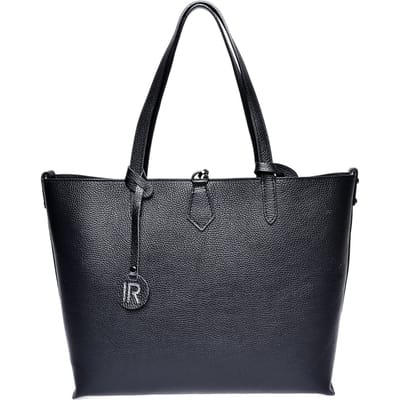 Isabella Rhea Zwart Rundleer Tas