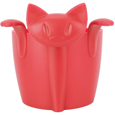 Thuis Kantoor Schattige Kat Vorm Silicone Thee Infuser Thee Zeef Filter Thee Set Accessoire Rood