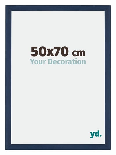 Your Decoration - Puzzellijst 50x70 cm - Donkerblauw Geveegd - Puzzellijst 500-1000 stukjes - MDF Fotolijst - Mura