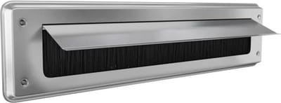 Brievenbusklep aluminium | Binnenbriefplaat aluminium | Brievenbusborstel aluminium met klep | door-line brievenbus classic