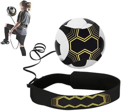 Voetbal Trainingshulpmiddel - Solo Oefeningen voor Vaardigheden, Geschikt voor Kinderen en Volwassenen, Verbeter je Techniek met een Trainingsriem, Bal Niet Inbegrepen