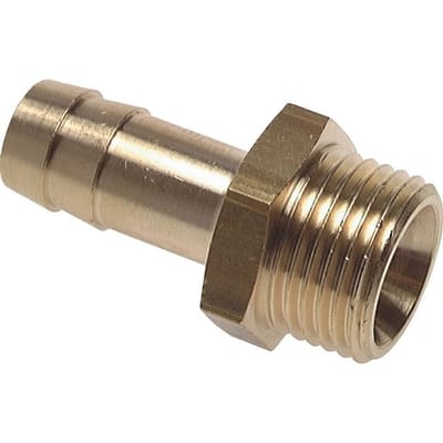 G 1/4'' Buitendraad x 4mm Messing Slangpilaar 16 Bar [5 Stuks]