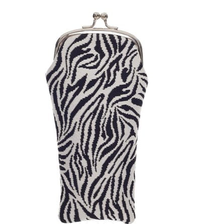 Brillenhouder - Brillenkoker - Zebra print - Zwart - Wit
