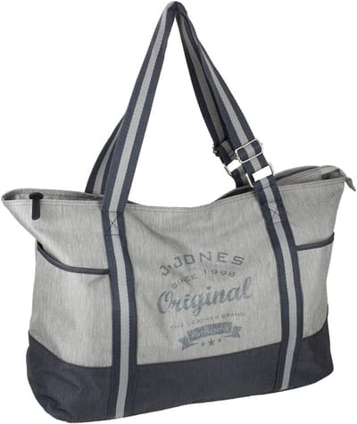 XXL Vrijetijdstas Canvas Shopper met Rits - Ruime Schoudertas voor Sport en Reizen