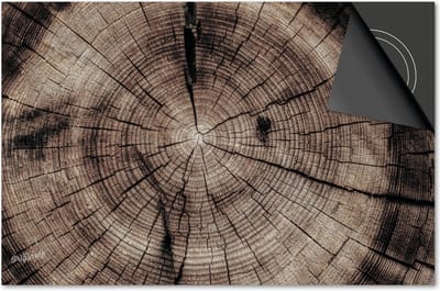 Inductie beschermer 60x60 - afdekplaat inductie mat - Dietrix Kookplaat beschermer - Exclusief - Hout en Boom - Stronk donkere jaarringen