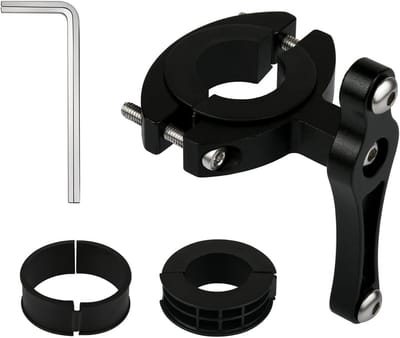 Verstelbare Fleshouder Adapter voor Fietsstuur of Zadelpen - Universele Montage Clamp