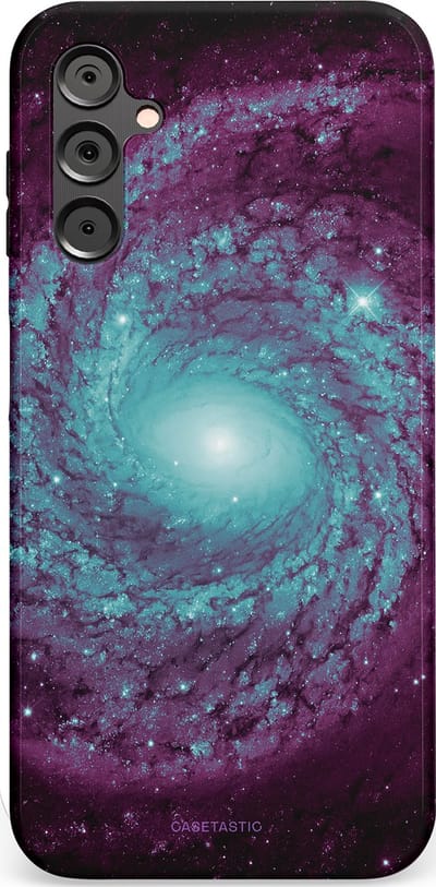 Casetastic Hoesje Geschikt voor Samsung A14 (5G/4G) - Stijlvolle Beschermende Duo-layer Case - Nebula zonnestelsel