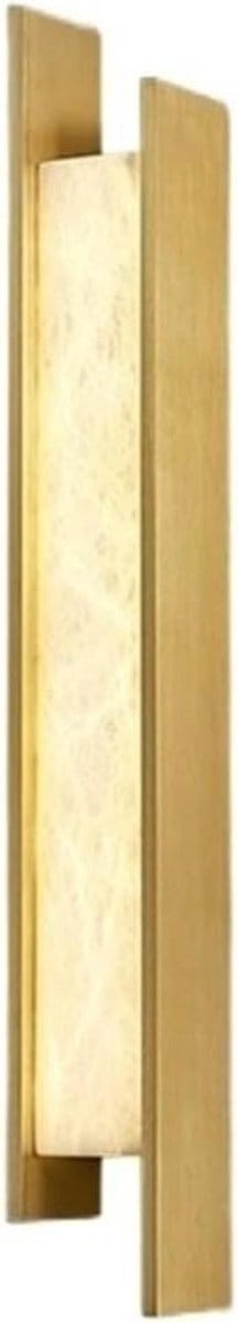 Wandlamp - Muurverlichting Decoratie - Sfeerverlichting Creëren - Marmeren Lampenkap - 76 x 59 cm - Goud