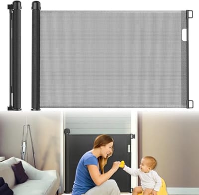 Uittrekbaar traphek voor kinderen en huisdieren - Veilig deurbescherming - 180 cm