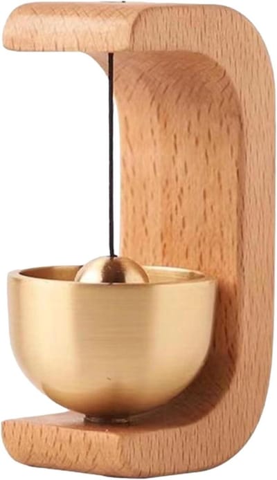 Magnetische Deurbel - Houten Deurbel - Winkel Alarm - Zelfklevende Montage - 18.5 cm - Beukenhout
