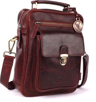 DE LAMASSU® (Zane) Leren Schoudertas & Crossbody – Echt Leer – Unisex – Met Tablet Vak tot 9,7 Inch – Luxe Geschenkverpakking
