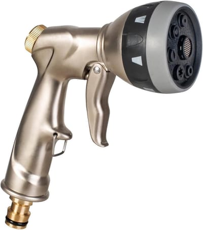 Tuinspuitpistool - Waterpistool - Planten Water Geven - 7 Sproeistanden - 25 cm - Messing