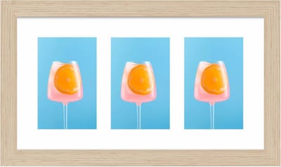 Fotolijst voor 3 foto's 13x18 - SecaDesign Fika - Drieluik fotolijst - Naturel - Fotokader