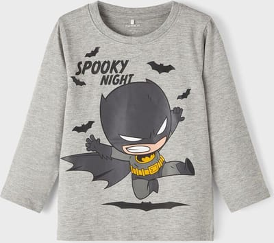 Name it T-shirt grey melange Batman - NMMSUMMI - Maat 92