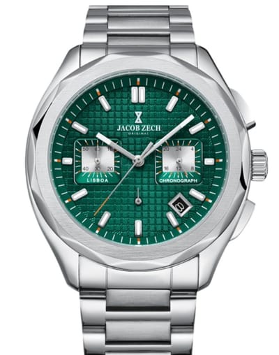 Jacob Zech - Heren Horloge Lisboa - Zilver
