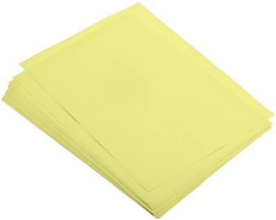 Dailygoods - Gekleurd Kopieerpapier - Lichtgeel - 100 vellen A4 - 80 g/m² - Perfect voor Kantoorafdrukken - Ideaal voor Kunstprojecten