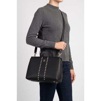 Tommy Hilfiger Timeless Satchel Black Taglia: OS | Borse a mano Outlet | Donna | Nero