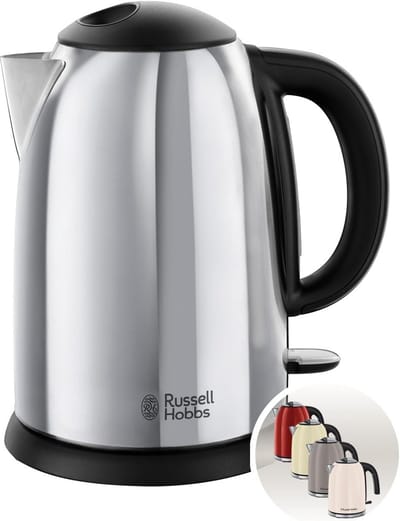 Elektrische Waterkoker - Kookketel Warmwater - Snel Water Koken - Snelkookfunctie 1-3 Kopjes - 1.7L - Zwart