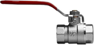 Bradas Kogelkraan – ½" Ingang – Vernikkeld Messing