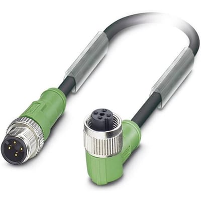 Phoenix Contact 1696442 Sensor/actuator connector, geassembleerd M12 Aantal polen (sensoren): 4 Stekker, recht, Bus, haaks 10.00 m 1 stuk(s)