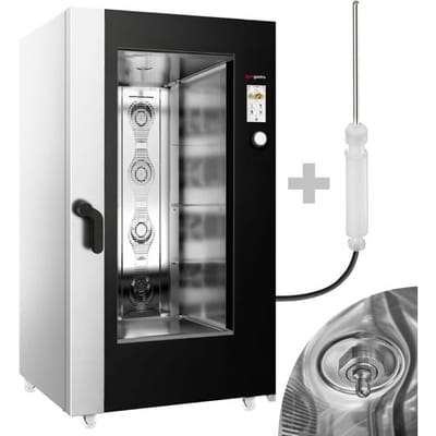 GGM Gastro Kombidämpfer - Touch - 20x GN 1/1 - inkl. Waschsystem, Temperaturfühler & Gestellwagen