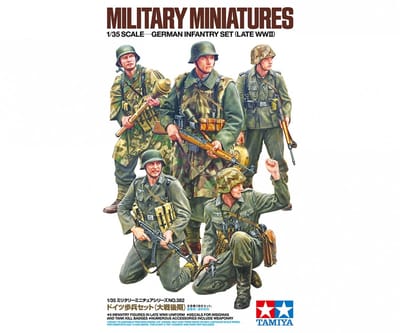 Tamiya Modelbouwpakket Militaire voertuigen - 35382 German Infantry Set - Late WWII - Figuren Plastic - 1:35 - Modelbouw