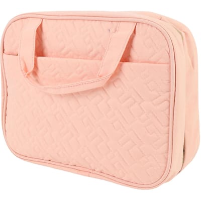 Reis Toilettas Draagbare Make-up Cosmetica Organizer met Ophanghaak voor Shampoo Conditioner roze