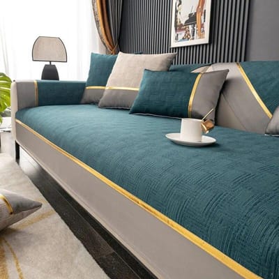 Katoen en Linnen Bankhoes Antislip Luxe Vier Seizoenen Universeel Woonkamer Bank Armleuning Rug Handdoekhoes Stof Bankhoes 70x70cm 1pcs