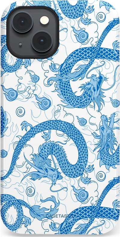Casetastic Hoesje Geschikt voor Apple iPhone 14 Plus Magsafe - Stijlvolle Beschermende Duo-layer Case - Drakengloed