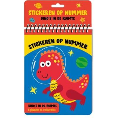 Stickeren Op Nummer - Dino's In De Ruimte - Interstat