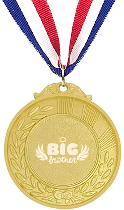 Akyol - grote broer medaille goudkleuring - Broer - familie - cadeau