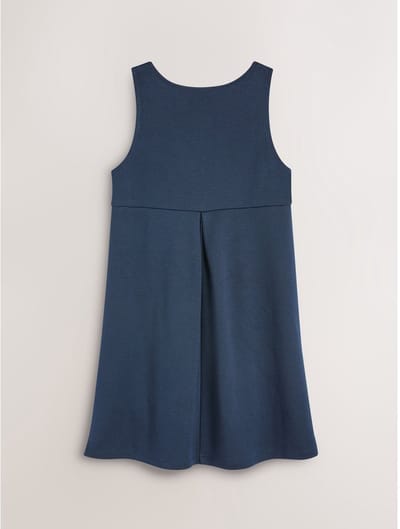 Next - Meisjes - Jersey stretch schoolovergooier met strik - Blauw