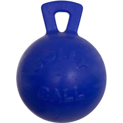 Jolly Pets Jolly Tug-n-Toss – Ø 15 cm - Hondenspeelgoed - De duurzame speelbal met frisse geur – Drijvend – Bijtbestendig – Blauw