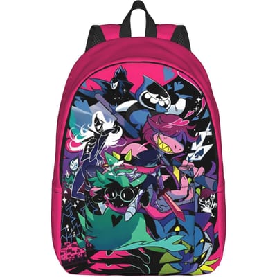Deltarunes Ralsei Klassieke Rugzak Lichtgewicht Middelbare School Zakelijke Spellen Dagrugzak voor Mannen Vrouwen Laptop Computer Canvas Tassen S