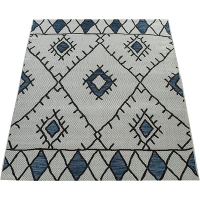 Binnen- en buitenkleed Ruby blauw 160x220 cm