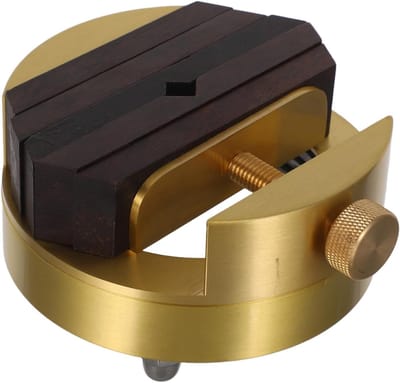 Draaibare Beitelklem - Precisie Graveerhouder - Zegels Graveren - 360 Graden Rotatie - 11.5 x 11.5 x 6.5 cm - Goud