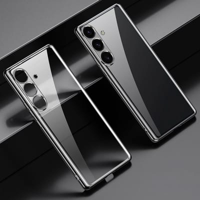 Voor Samsung Galaxy S24+ 5G SULADA Galvaniserende TPU transparante telefoonhoes (zwart)
