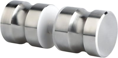 Ronde glanzende roestvrijstalen doucheglas deurknop, 3 cm schuifknop, duurzame achter-naar-achter trekhardware, vervangingsonderdelen voor badkameraccessoires