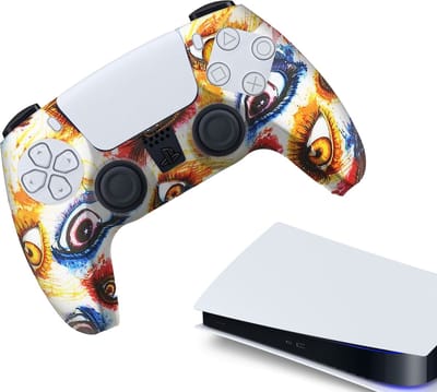 Gadgetpoint - Hoesjes & Skins voor PS5, PlayStation 5 - Performance Gaming Case - Soft Grip Covers - Anti-Slip Controller Accessoires - Eyes