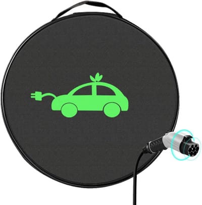 VHV - Laadkabel tas - EV kabel tas - Opbergtas auto - Kabel organizer - Waterbestendig - Met handvat - Voor elektrische auto - Voor in de kofferbak -37cm - Zwart